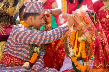 Transgender couple delighted to be first to marry in Nepal