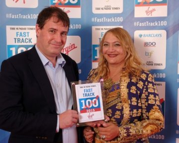 Celebrating entrepreneurial excellence at The Sunday Times Virgin Fast Track 100 conference and awards dinner